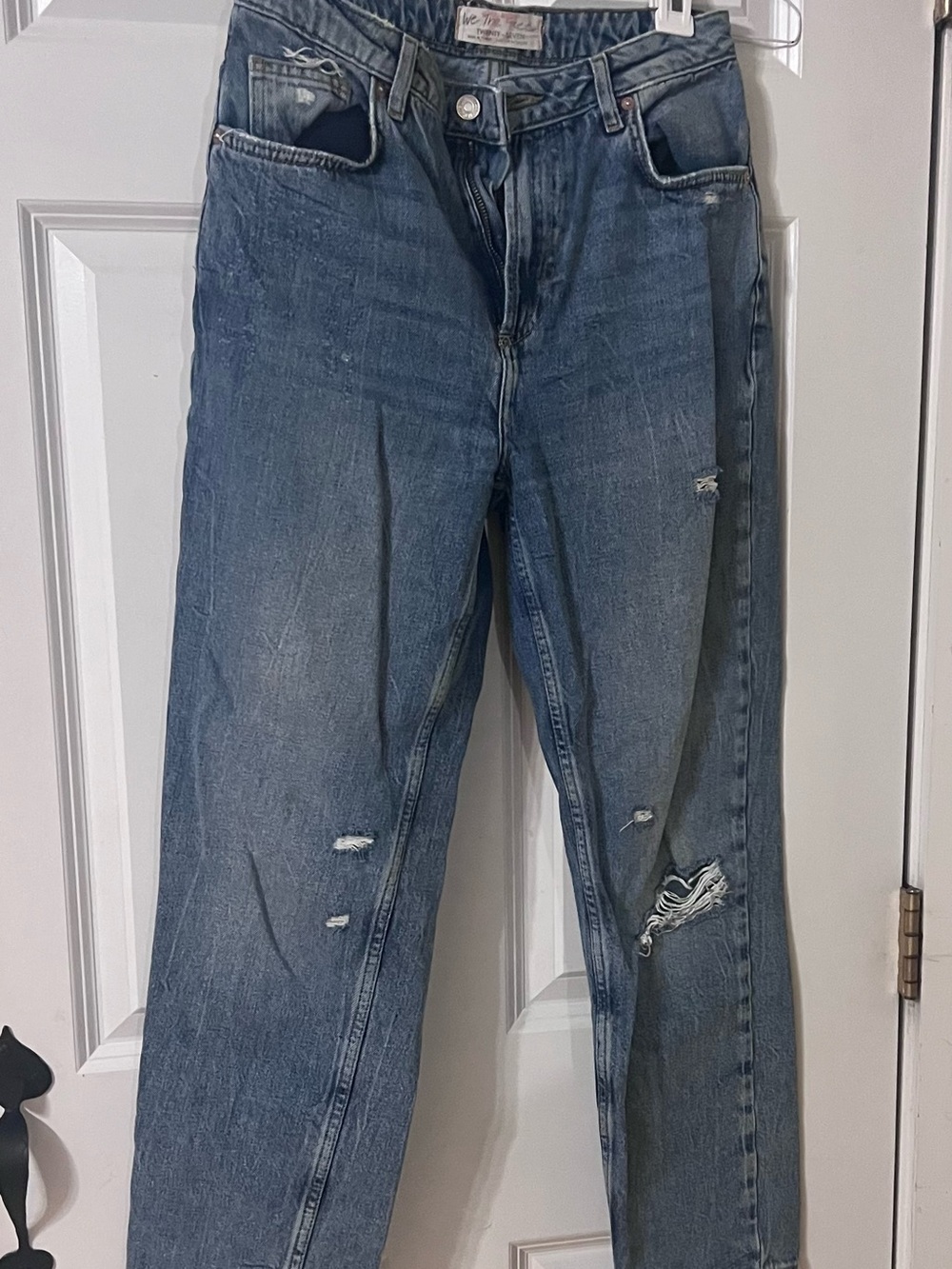 We The Free Women's Straight Leg Jeans in Blue Wash